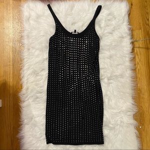 Black Sequin Tank Dress